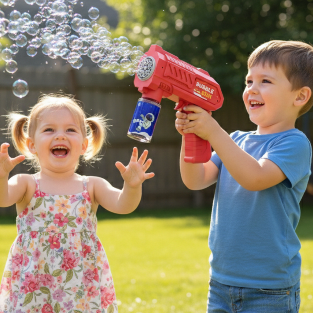 KidsBug Bubble Gun Machine for Kids Toddlers 5000 Bubbles Per Minute Guns & Darts