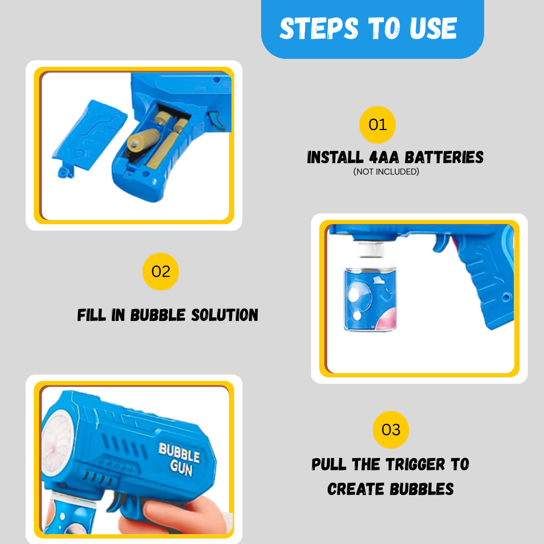 KidsBug Bubble Gun Machine for Kids Toddlers 5000 Bubbles Per Minute Guns & Darts