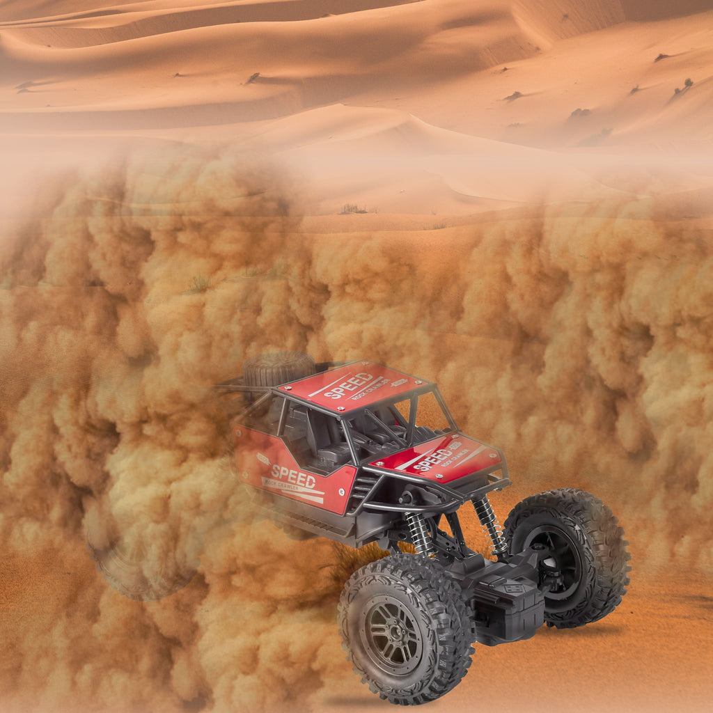 KidsBug Remote Controlled Rock Crawler RC Monster Truck, 4 Wheel Drive  (Red)