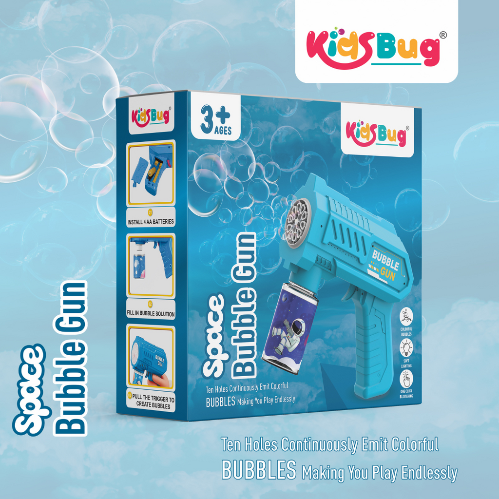 KidsBug Bubble Gun Machine for Kids Toddlers 5000 Bubbles Per Minute Guns & Darts